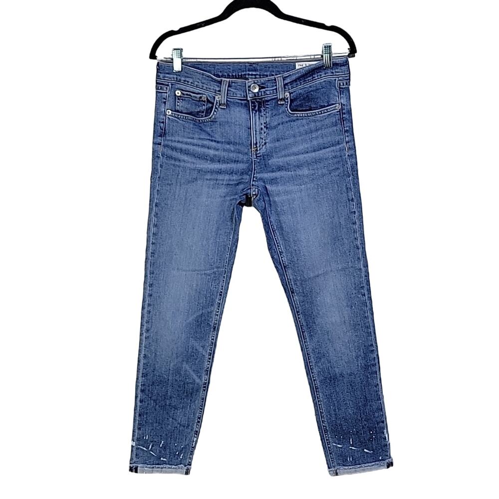 Rag & Bone Dre Capri Paint Splatter Ankle Jeans Womens Size 27